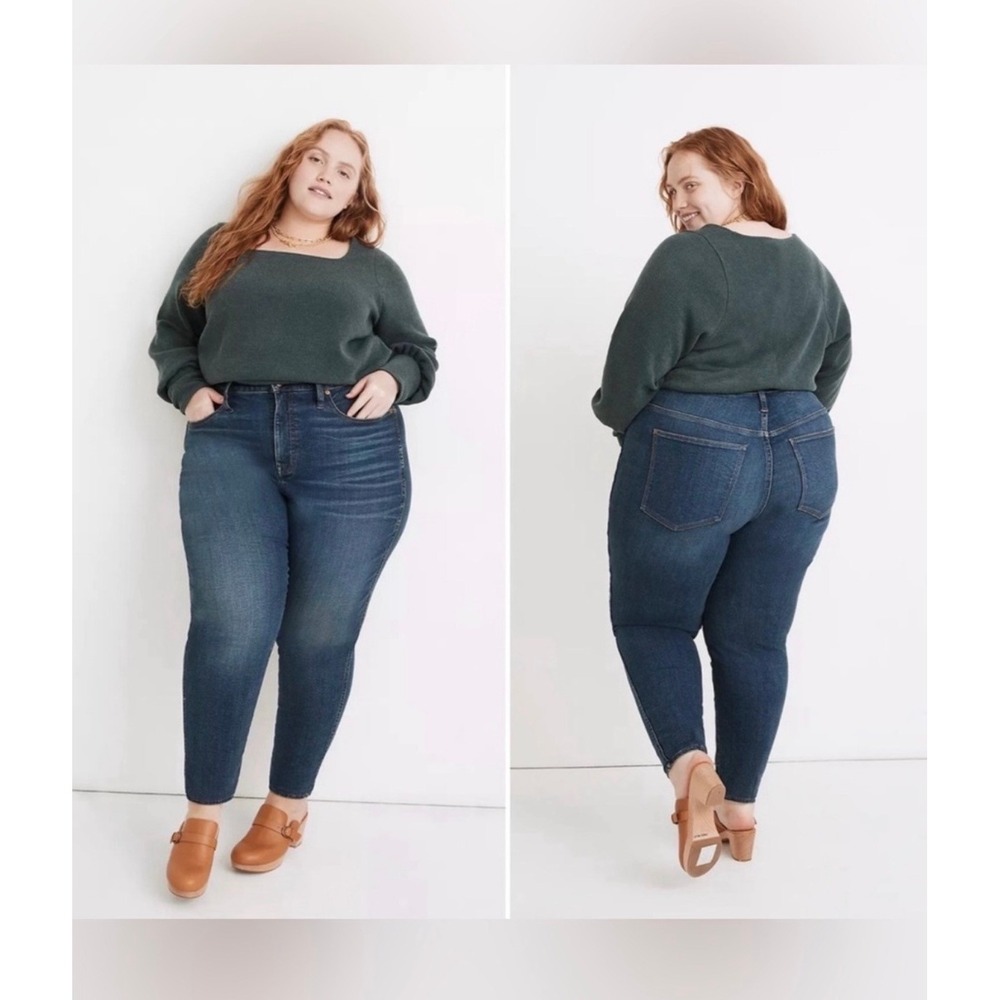 Madewell‎ Jeans 18 Curvy High-Rise Skinny Jeans Dark Indigo Blue Plus NB045